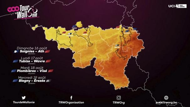 <p>So sah der Streckenverlauf der Tour de Wallonie ursprünglich aus.</p>