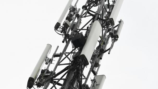 <p>Ein 5G-Sendemast von Proximus</p>