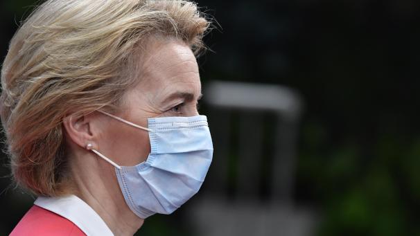 <p>EU-Kommissionspräsidentin Ursula von der Leyen vor Beginn des EU-Sondergipfels am 17. Juli</p>