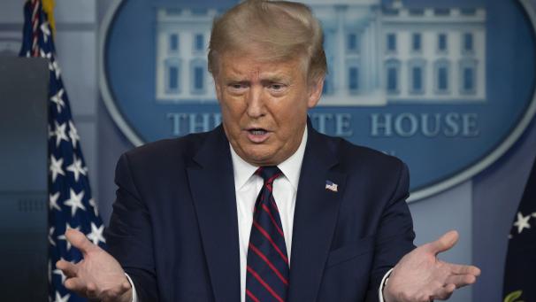 <p>China ist für Trump (Foto) der Sündenbock: Er macht die Führung in Peking für die Corona-Pandemie verantwortlich.</p>