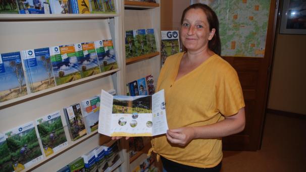 <p>Vanessa Greven verzeichnet im Tourist-Info-Büro in Burg-Reuland einen Besucherrekord.</p>