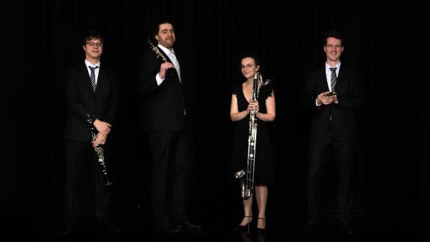 <p>Zu den Musikern des Klarinettenquartetts „Clarnival“ zählt auch der Raerener Philippe Lemaire (r.), der es kaum erwarten kann, bald wieder auf der Bühne zu stehen.</p>