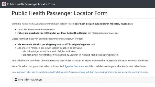 <p>Blick auf die Website des Außenministeriums.</p>