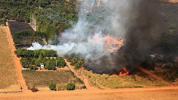 <p>Ein Waldbrand in der Region Pantanal, Brasilien, am 29. Juli 2020.</p>