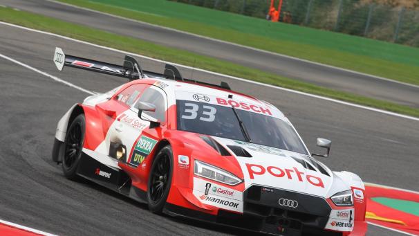 <p>Titelverteidiger René Rast (Audi/33) holte sich am Sonntag den Sieg beim DTM-Geisterrennen in Spa-Francorchamps.</p>