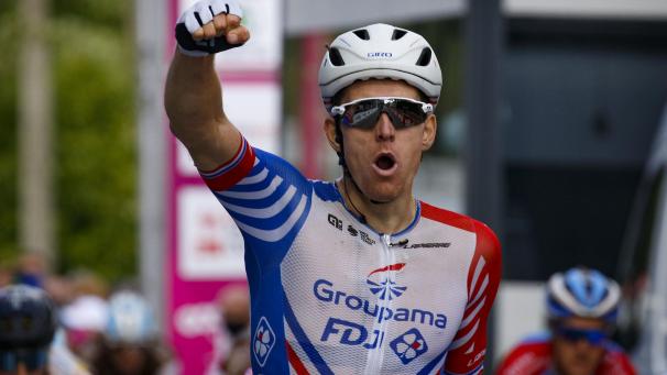 <p>Arnaud Démare hatte auf der Ziellinie in Wavre die besten Beine.</p>