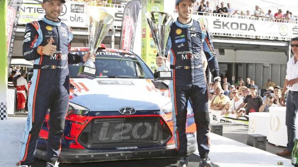 <p>Schon zweimal gewannen Thierry Neuville (r.) und Nicolas Gilsoul in Ypern.</p>