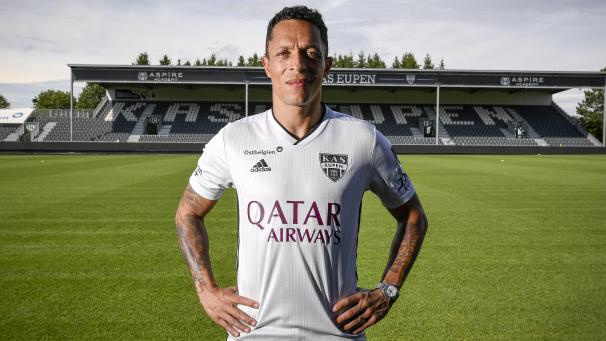 <p>Adriano wurde am Donnerstag als neuer Spieler der AS Eupen vorgestellt.</p>