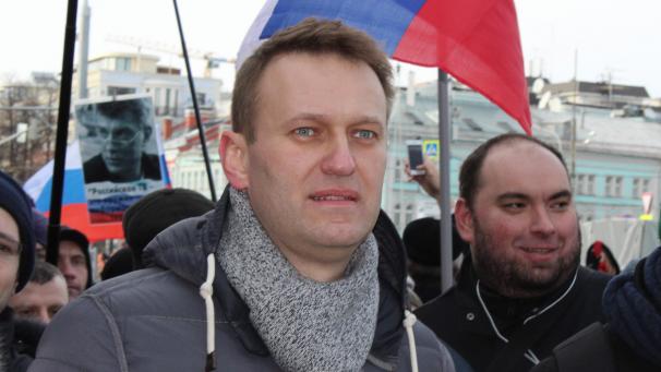 <p>Diese Aufnahme von Alexej Nawalny ist im Februar 2017 bei einer Demonstration in Moskau entstanden.</p>