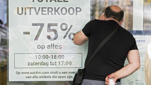 <p>Totalausverkauf in den Schuhhäusern Brantano vor der Übernahme durch Deichmann.</p>