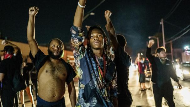 <p>Die Proteste in Kenosha setzen sich fort.</p>