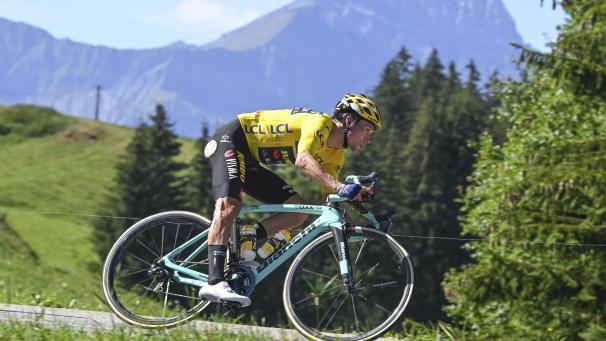 <p>Als ehemaliger Skispringer fühlt sich der Slowene Primoz Roglic in den Bergen besonders wohl.</p>