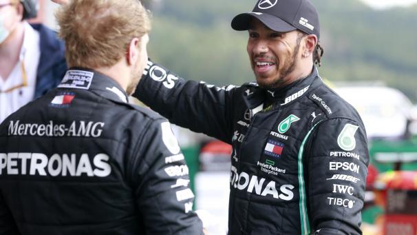 <p>Hamilton stellte seinen Teamkollegen Valtteri Bottas wieder in den Schatten.</p>