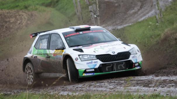 <p>Cédric Cherain (Skoda) gewann die Monteberg Rally.</p>