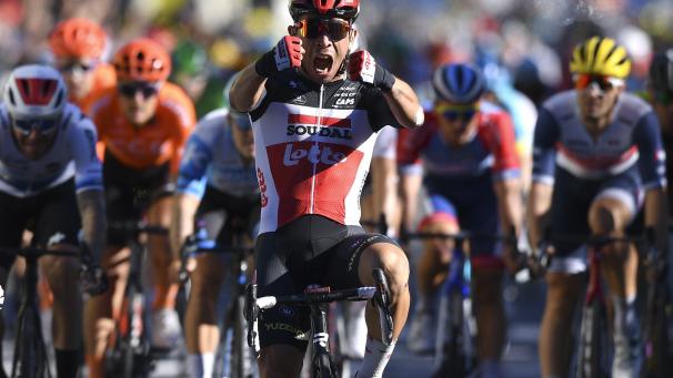 <p>Caleb Ewan war in Sisteron eindeutig der Schnellste.</p>