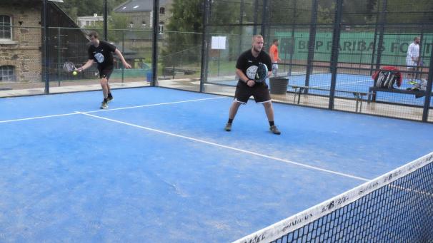 <p>Axel Delieu und Quentin Peeters gewannen die höchste Kategorie des Eupener Padel-Turniers.</p>
