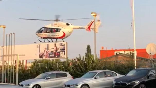 <p>Der Rettungshubschrauber kam zum Einsatz.</p>