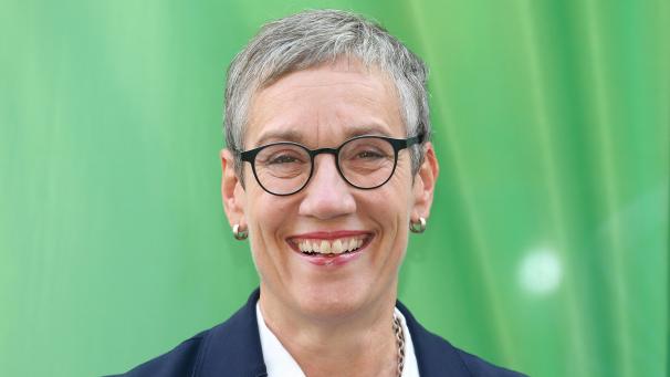 <p>Sibylle Keupen, Oberbürgermeisterkandidatin von Bündnis 90/Die Grünen für die Kaiserstadt Aachen.</p>
