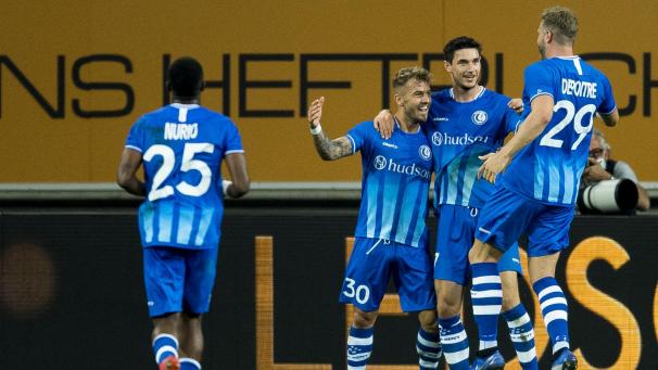 <p>Brachte Gent in Front: Niklas Dorsch (Bildmitte).</p>