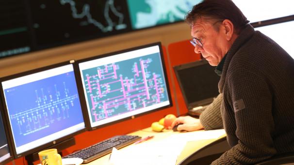 <p>Blick in das Kontrollzentrum des Netzbetreibers Elia.</p>