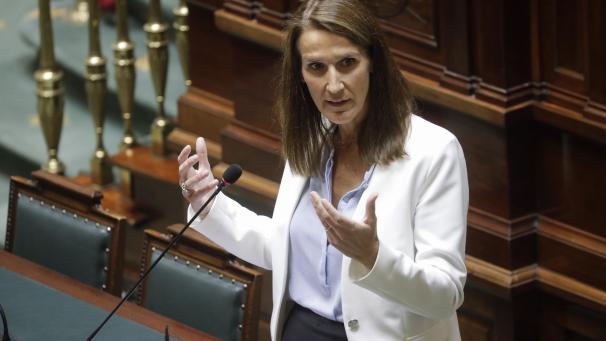 <p>Premier Wilmès am Donnerstag im Kammerplenum.</p>