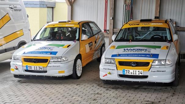 <p>Das deutsch-belgische Team Heiser-Velz (Opel Astra) ist bereit für die Rallye de Lorraine.</p>