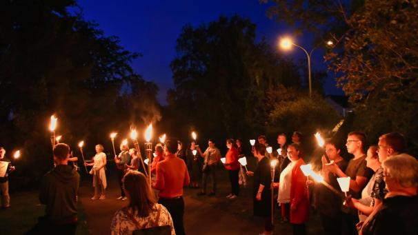 <p>Der Lichterzug zog in dieser Woche durch St.Vith.</p>