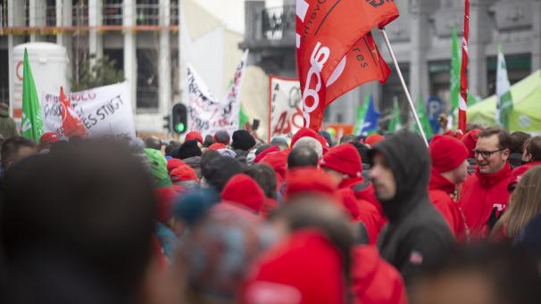 <p>Diese Aufnahme von einer Protestaktion in Brüssel ist vor der Corona-Pandemie entstanden.</p>