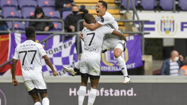 <p>Julien Ngoy traf in der 90. Minute für die AS Eupen.</p>