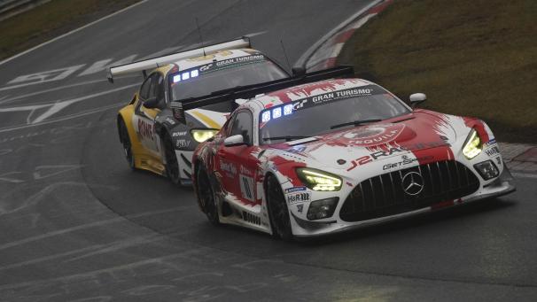 <p>Der Mercedes AMG GT3 mit u. a. dem Eupener Markus Palttala. Fotos: Herbert Simon</p>