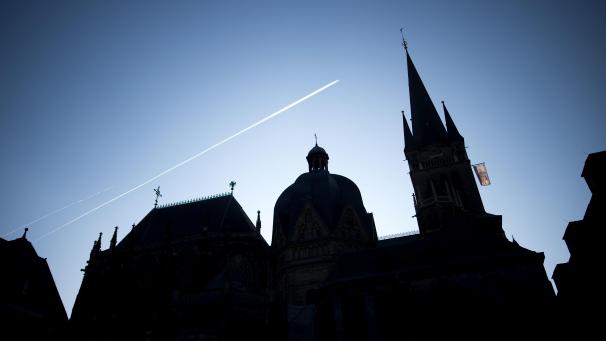 <p>Blick auf den Aachener Dom</p>