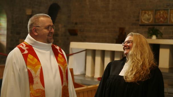 <p>Claude Theis und Annette Beck wollen in der nahen Zukunft gemeinsame Projekte initiieren.</p>
