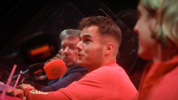 <p>Zinho Vanheusden (Mitte) und Sebastiaan Bornauw (rechts) fiebern ihrem Debüt für die Roten Teufel entgegen.</p>
