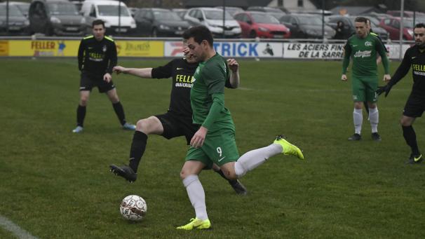 <p>Damien Freches (hier 2018 im Trikot des KFC Grün-Weiß Amel) half in Bütgenbach aus.</p>