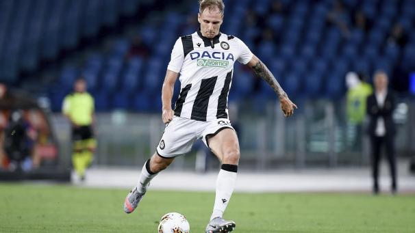 <p>Lukasz Teodorczyk im Trikot von Udinese, wo er seit 2018 spielte.</p>