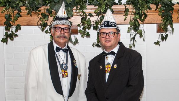 <p>Pierre Simon (l.) löst Michael Kremer als Präsident der AGK ab.</p>