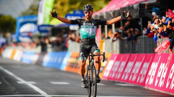 <p>Peter Sagan durfte endlich wieder jubeln.</p>