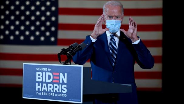 <p>Der demokratische Präsidentschaftskandidat Joe Biden geht US-Präsident Trump hart an.</p>