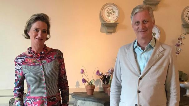 <p>Haben sich erstmals getroffen: König Philippe und Prinzessin Delphine.</p>