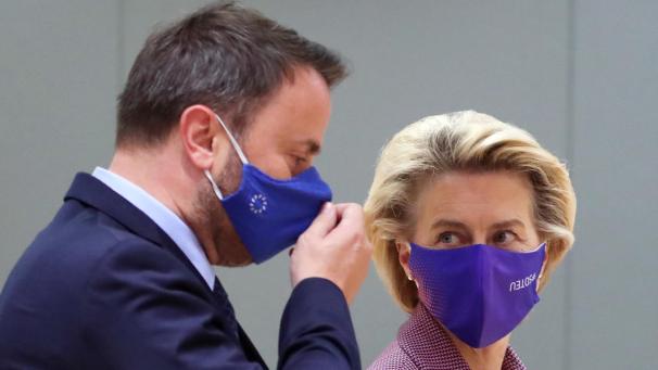 <p>Hat sich präventiv in Selbstisolation begeben: Ursula von der Leyen – hier zu sehen mit Luxemburgs Premier Xavier Bettel.</p>