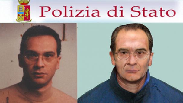<p>Diese von der Polizei bereitgestellte Aufnahme zeigt Matteo Messina Denaro im Jahr 2011 (rechts).</p>