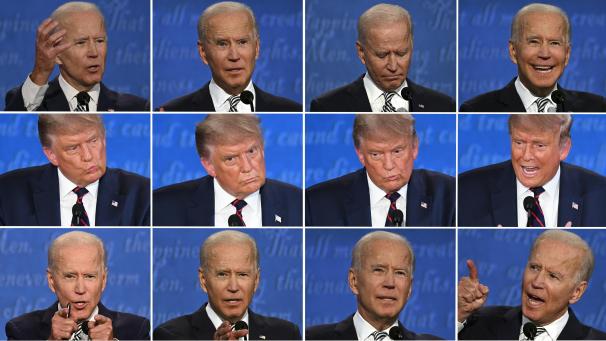 <p>Duellieren sich im TV zum letzten Mal: Donald Trump und Joe Biden.</p>