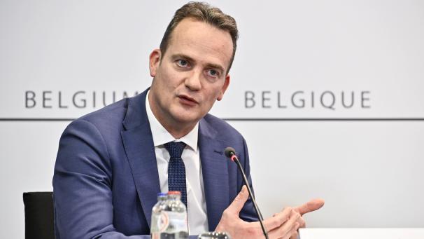 <p>Ministerpräsident Oliver Paasch während der Pressekonferenz des Konzertierungsausschusses am Freitag.</p>
