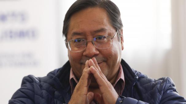 <p>Luis Arce, Präsidentschaftskandidat der MAS-Partei, spricht während eines Interviews in seinem Wahlkampfzentrum in La Paz.</p>