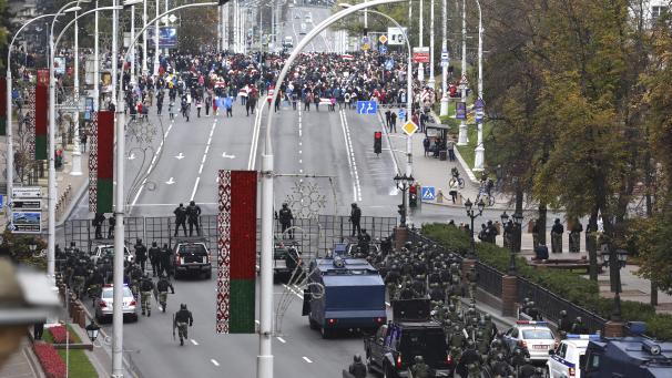 <p>Die Polizei geht in Belarus seit Wochen massiv gegen die Proteste vor.</p>