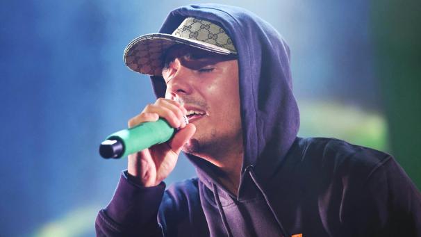 <p>Capital Bra, deutscher Rapper, tritt in der Maimarkthalle während seines Tourauftakts auf.</p>