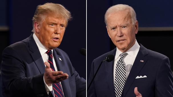 <p>Noch ist die US-Wahl nicht entschieden. Aber Joe Biden (rechts) kommt seinem Ziel näher. Donald Trump (links) versucht indes alles, um die Wahl mit allen Mitteln für sich zu entscheiden.</p>