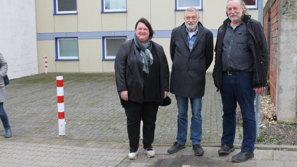 <p>Eine Delegation aus Lontzen war bei der Erinnerungsaktion für Marie Ahn dabei.</p>