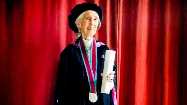 <p>Wurde von der Uni Hasselt ausgezeichnet: Jane Goodall.</p>