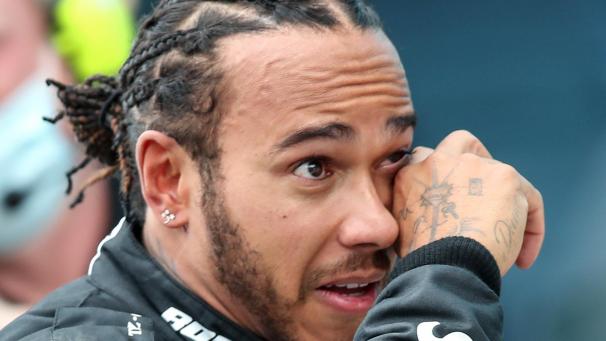 <p>Er konnte es selbst nicht fassen: Lewis Hamilton nach seinem siebten WM-Triumph.</p>